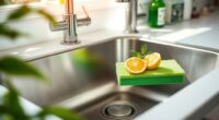 sink cleaning and odor management