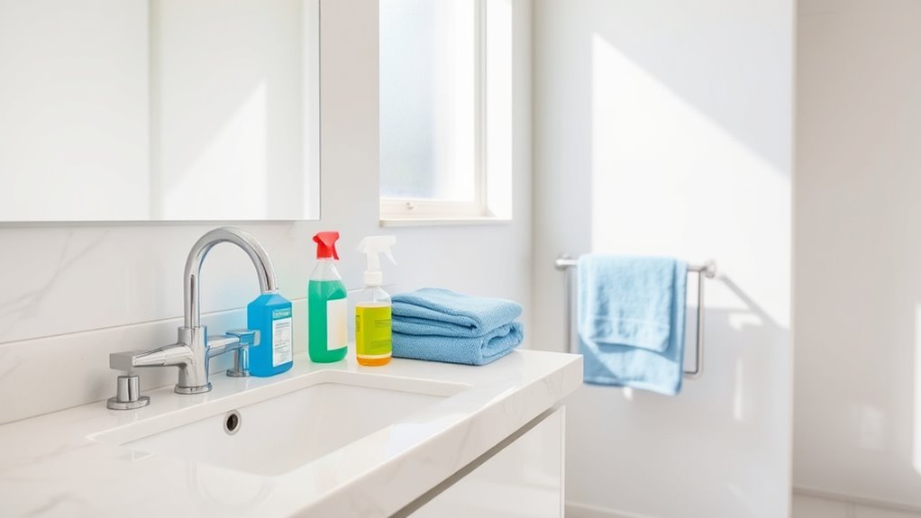 speedy bathroom cleaning strategy