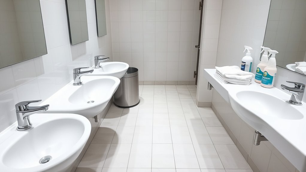 standardized restroom sanitation procedures