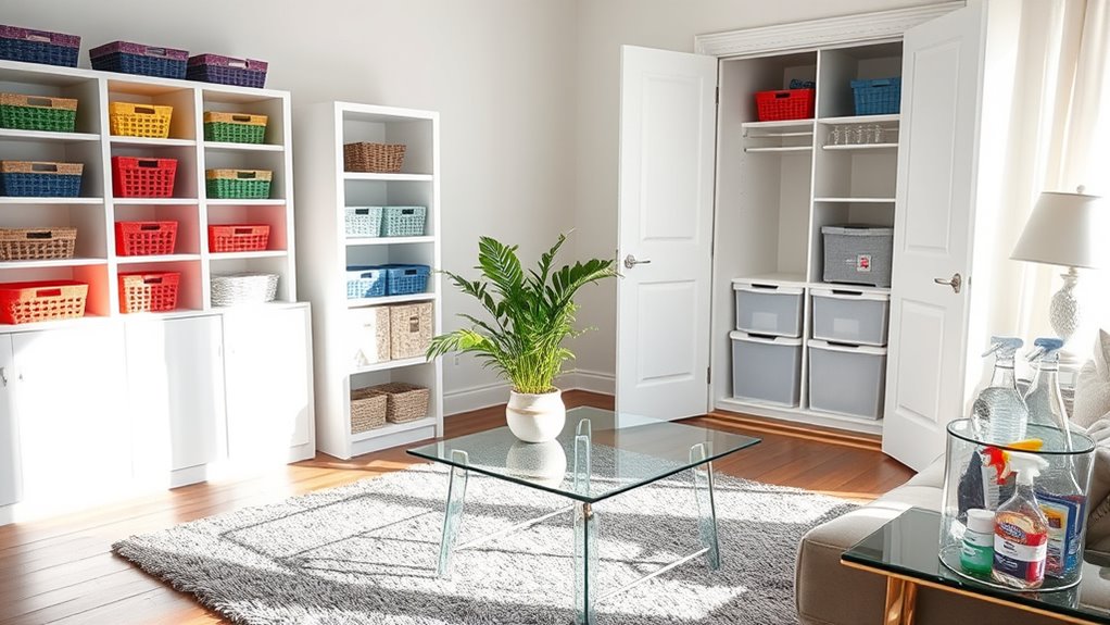 start fresh with organized spaces