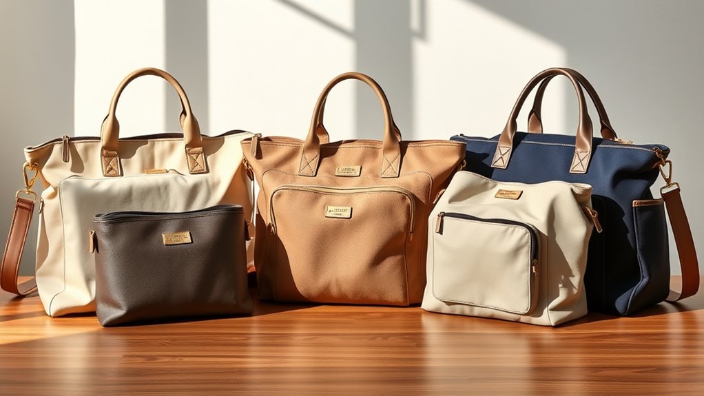 stylish functional diaper bags