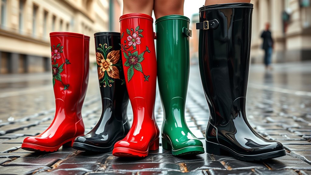 stylish functional rain boots