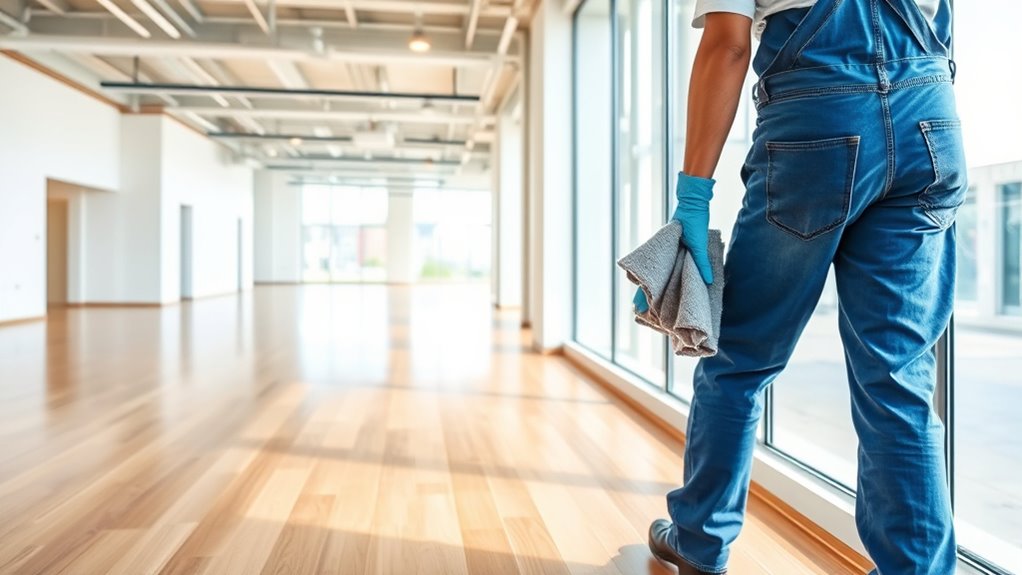 thorough construction site cleaning