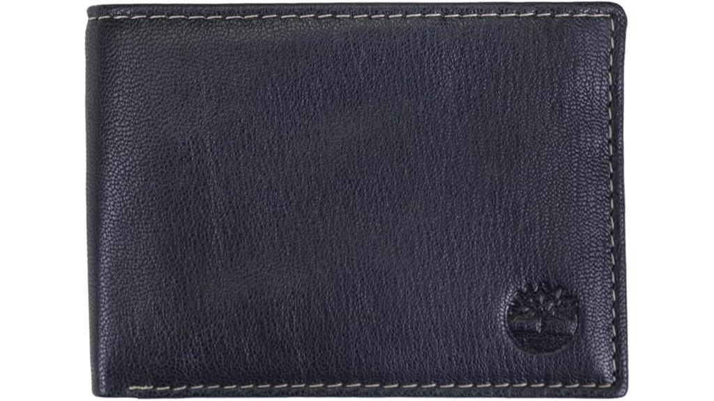 timberland leather rfid wallet