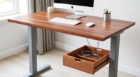 top adjustable desks with storage