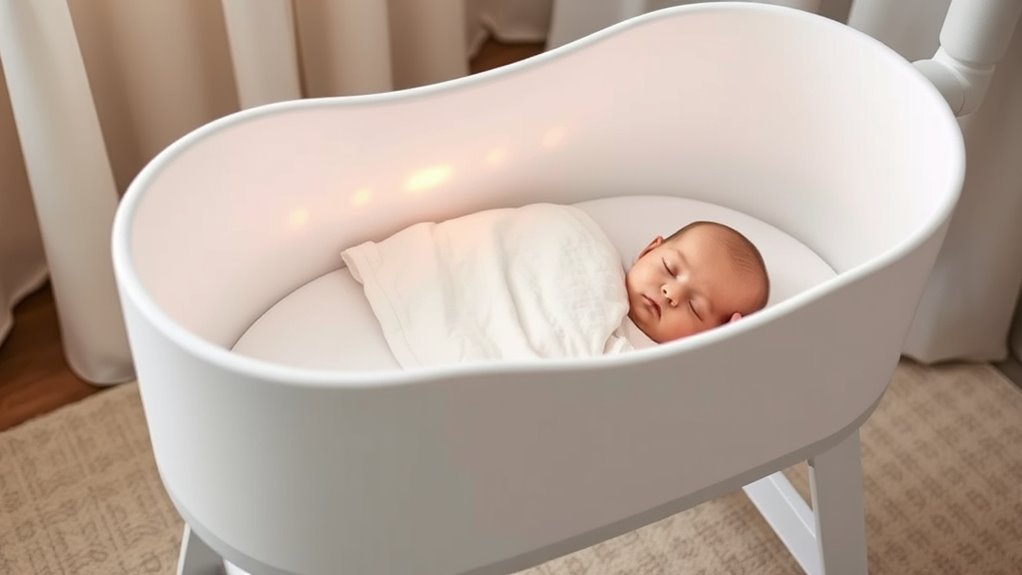 top cry detecting baby bassinet