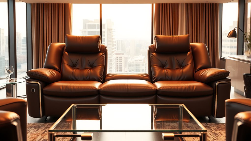 top power reclining sofas