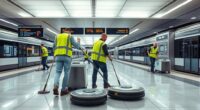 transport hub cleaning routines