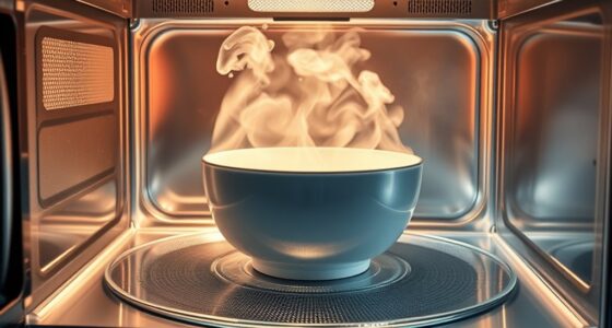 use steam to clean microwave