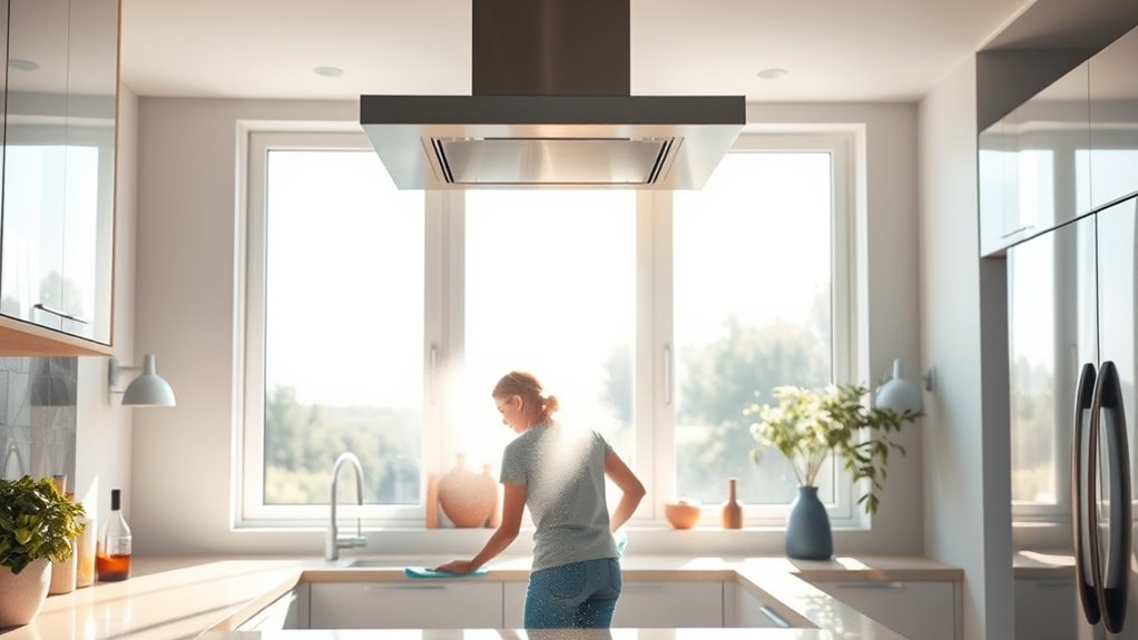 ventilation during cleaning activities