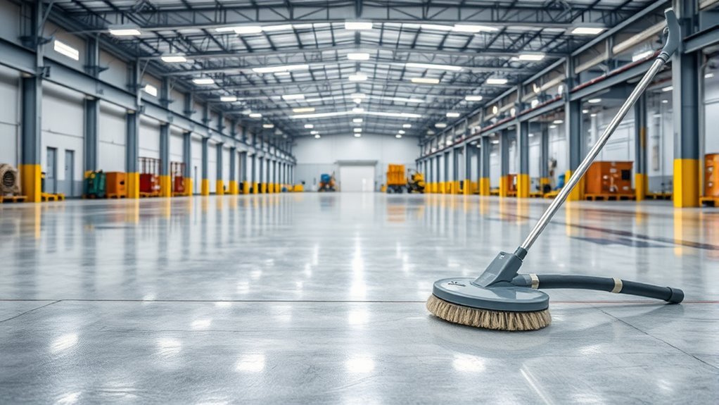 warehouse cleaning and dust management