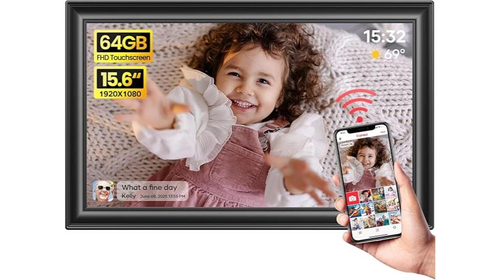 digital photo frame with wifi