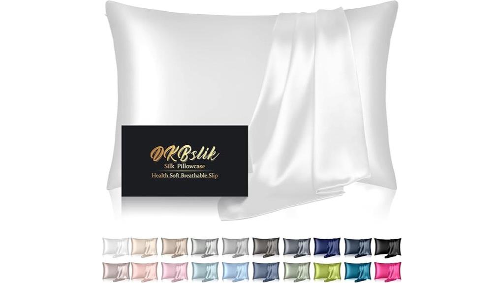 king size white silk