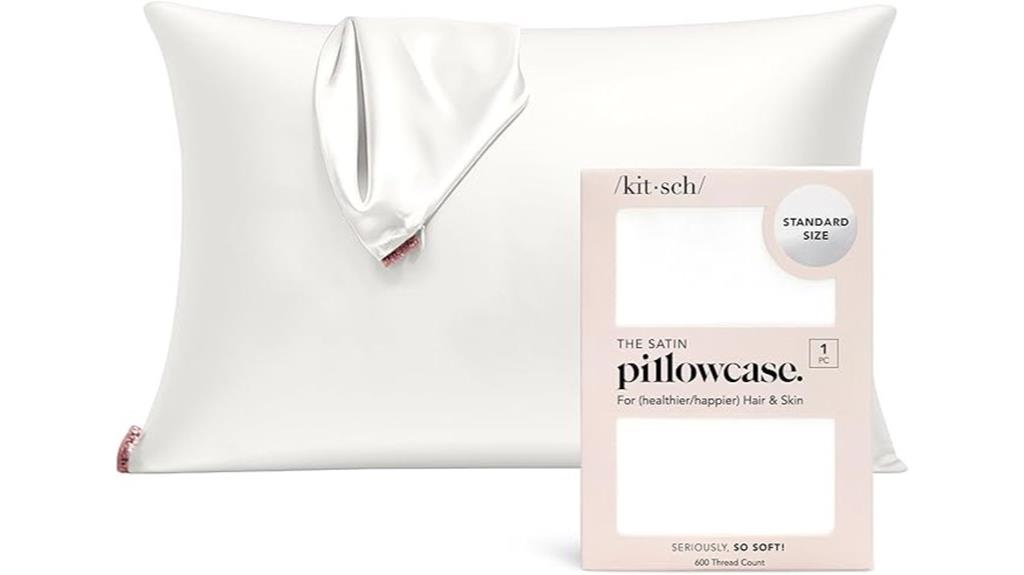 kitsch satin zipper pillowcase