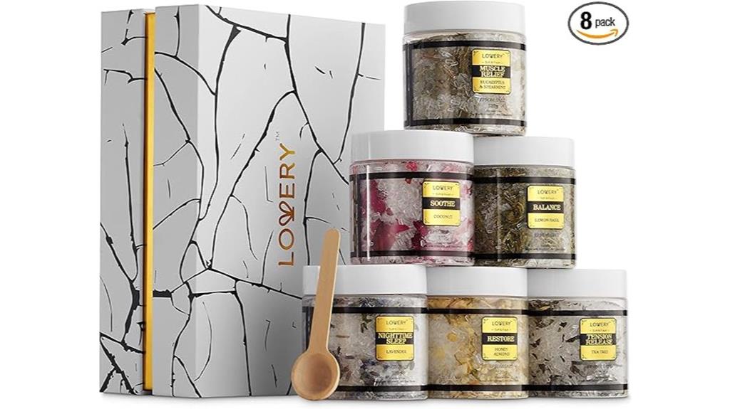 luxurious epsom bath set