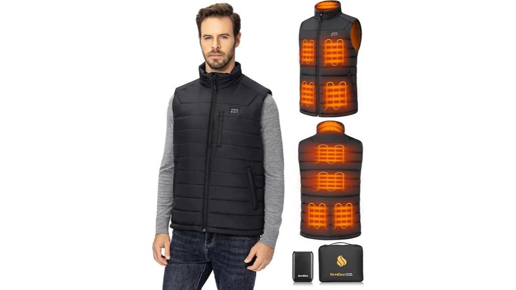 men s heated vest battery