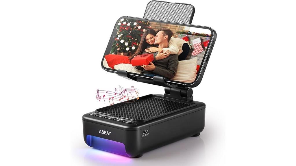 men s phone stand bluetooth speaker
