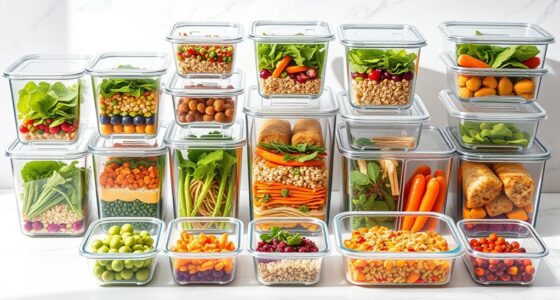 top glass meal containers