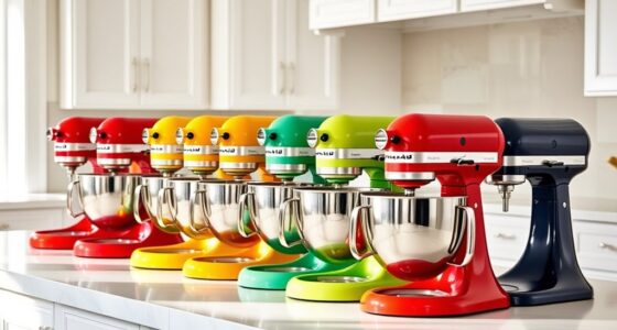 top kitchenaid mixer colors