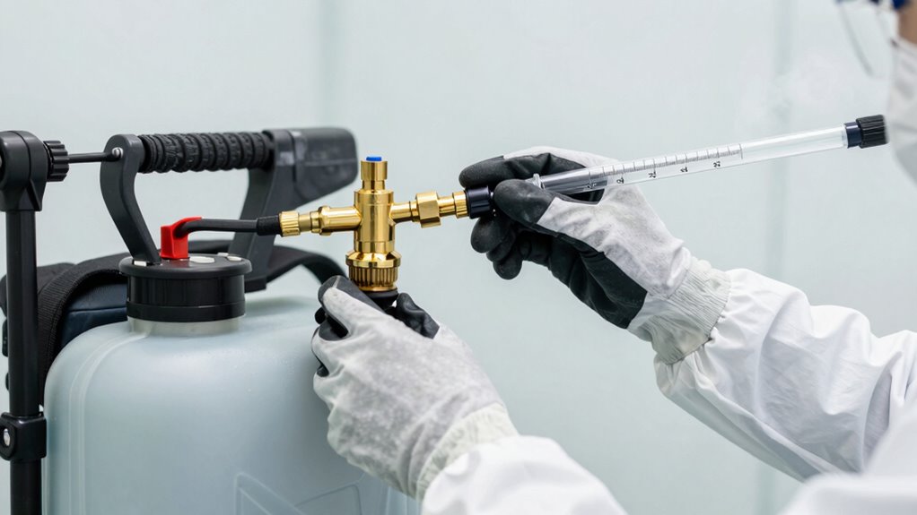 adjust sprayer output accurately