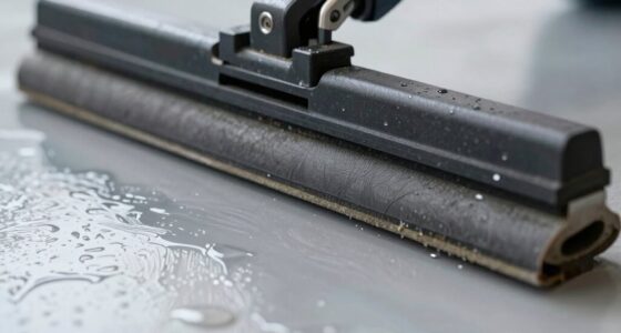 adjust squeegee for streaks