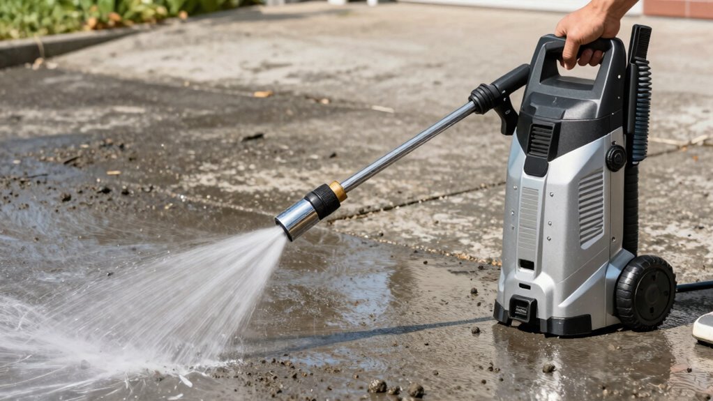 choosing powerful concrete pressure washer
