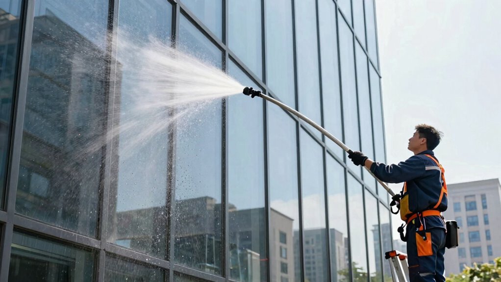 eco friendly water fed cleaning