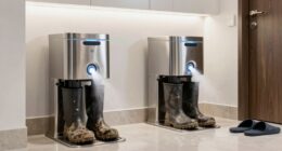 entryway boot cleaning system