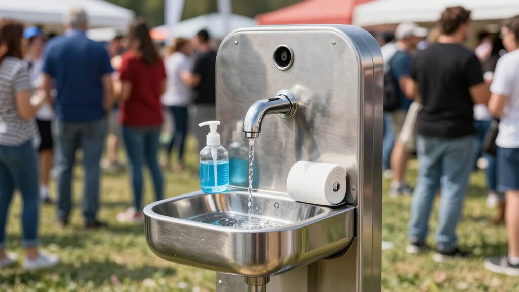 maintain portable wash stations