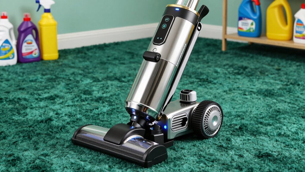 powerful dual motor carpet cleaning