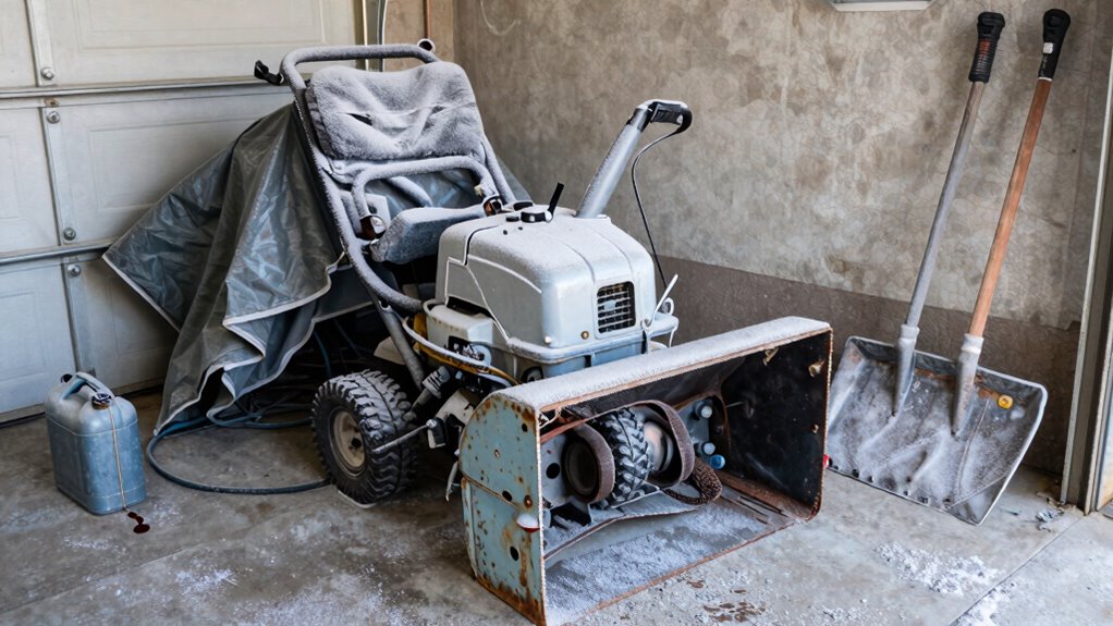 proper snow blower storage