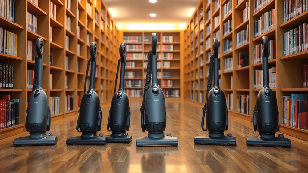 quiet library commercial vacuums