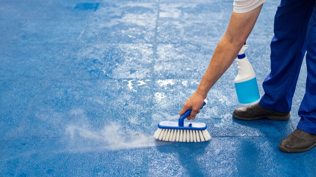 regular safe gym floor cleaning