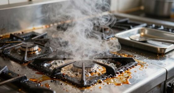 steam fails to remove grease