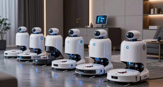 top camera enabled robot vacuums