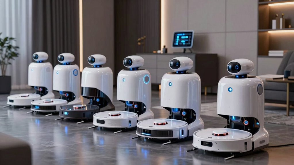 top camera enabled robot vacuums