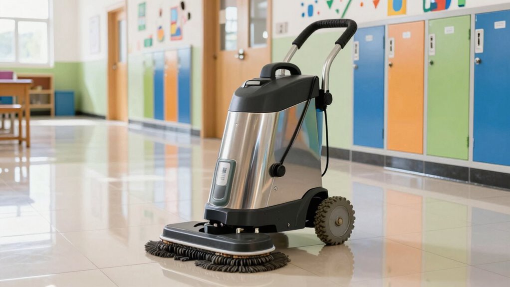 top school floor scrubbers
