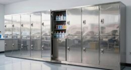 top steel chemical cabinets