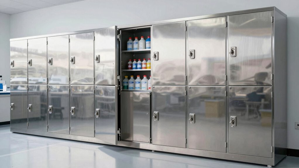top steel chemical cabinets
