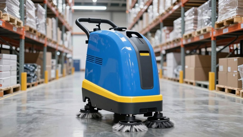 top warehouse floor scrubbers