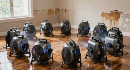 top water damage air movers