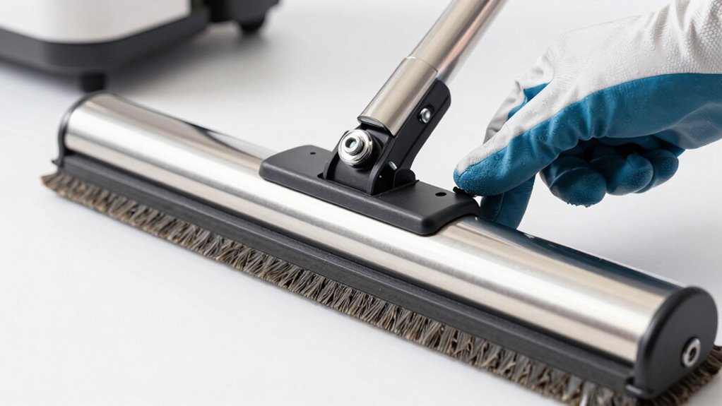 adjust squeegee for cleaning