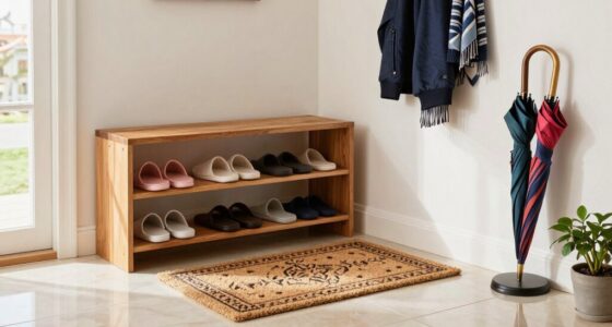 clean organized mudroom solution