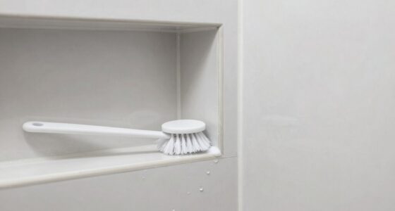 clean shower niches thoroughly