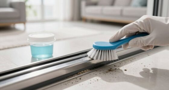 clean sliding door tracks