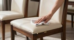 cleaning mixed material chairs
