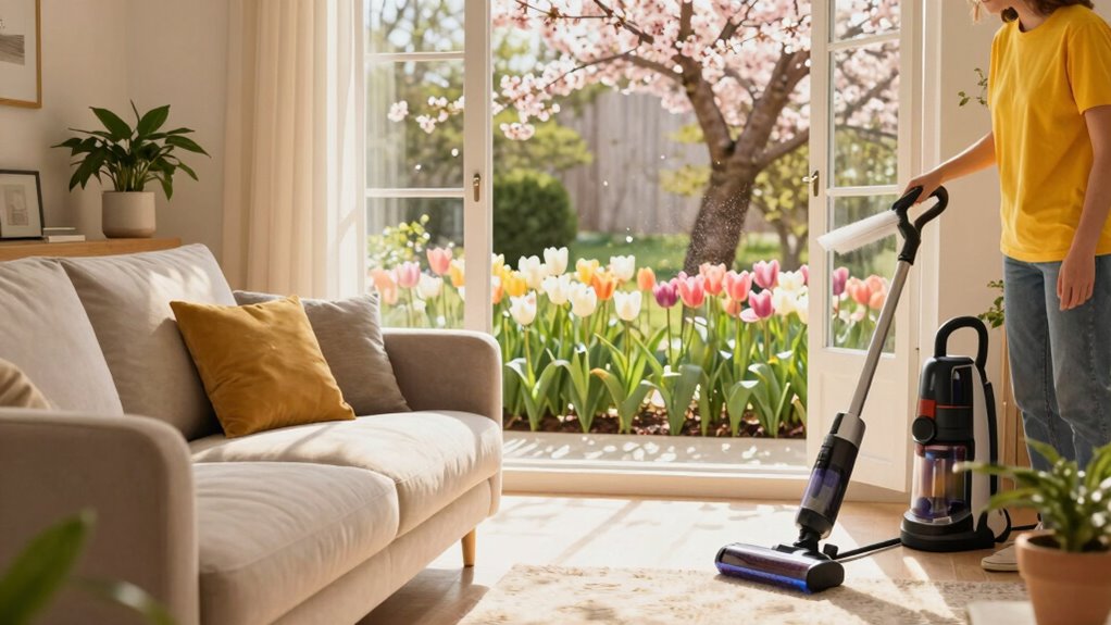 early spring allergy cleaning