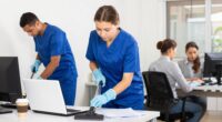 efficiently cleaning busy areas
