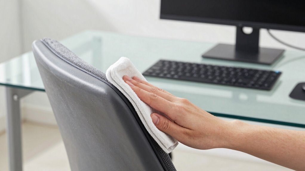 gentle cleaning ergonomic workspace