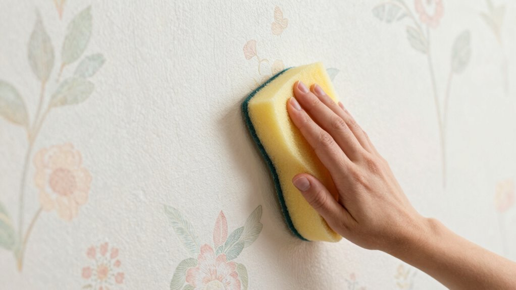 gentle cleaning of wallpaper